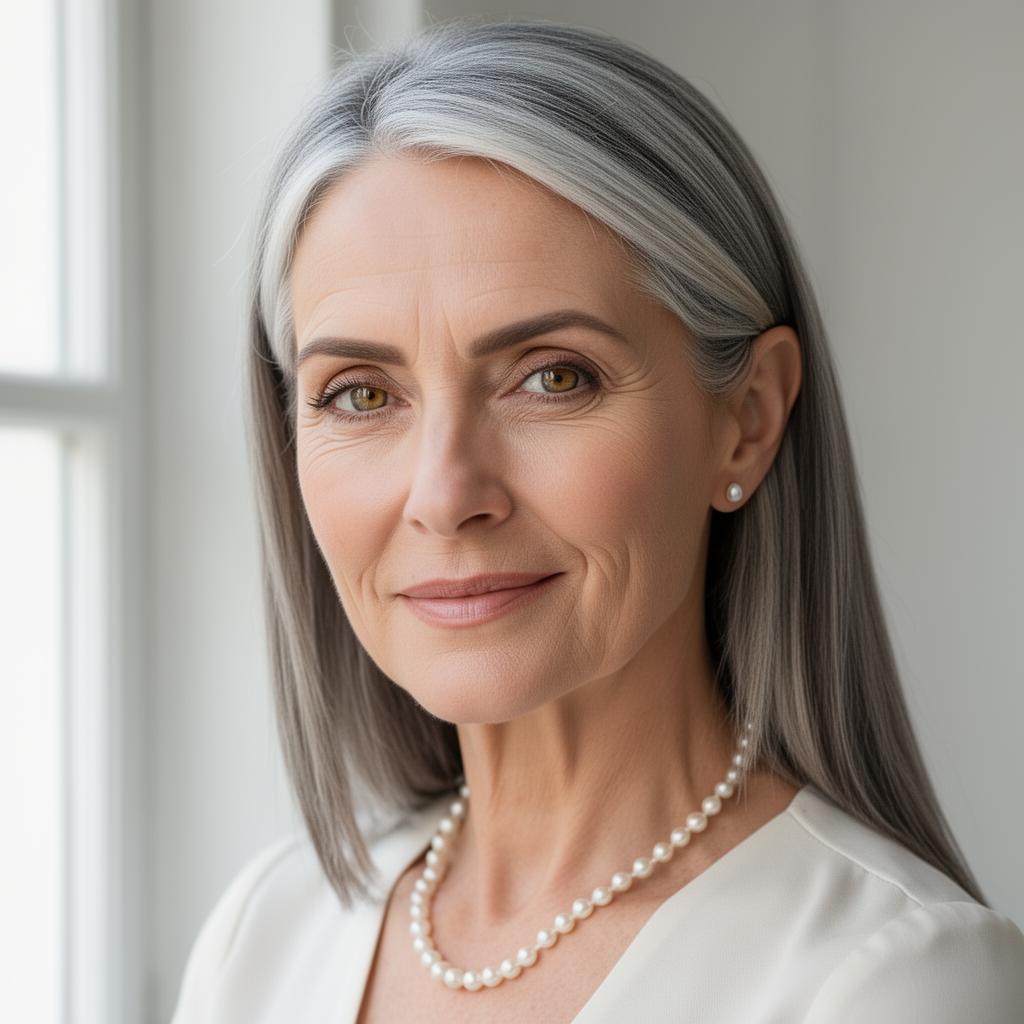 An AI image portrait of a blonde woman with long hair curly hair and freckles, smiling at the camera