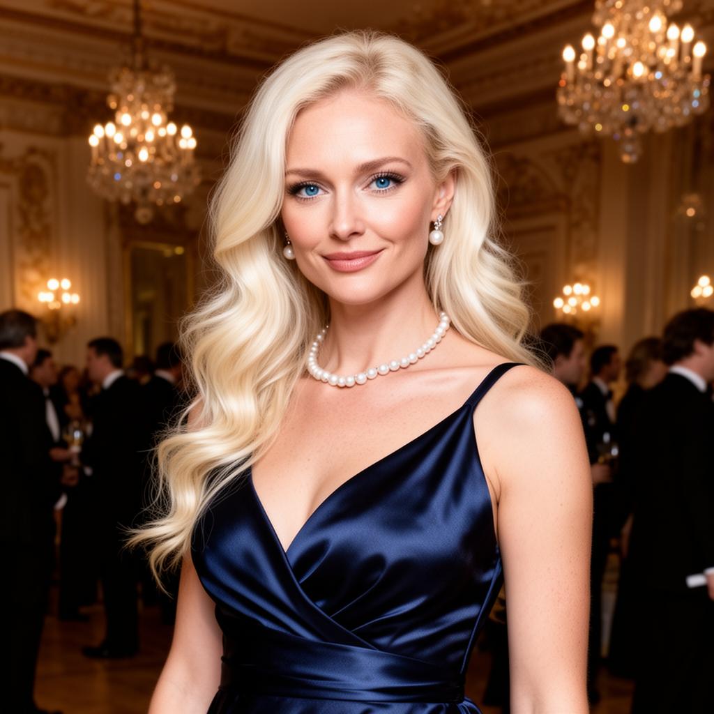 An AI image portrait of a brunette woman with long curly hair and dark eyes, looking confident