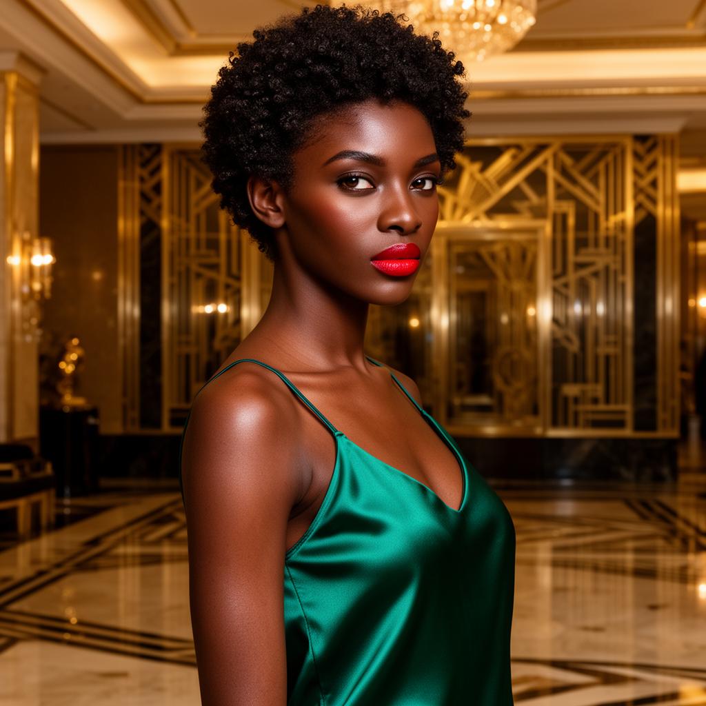 An AI image portrait of a brunette woman with long straight hair and brown eyes, smiling at the camera